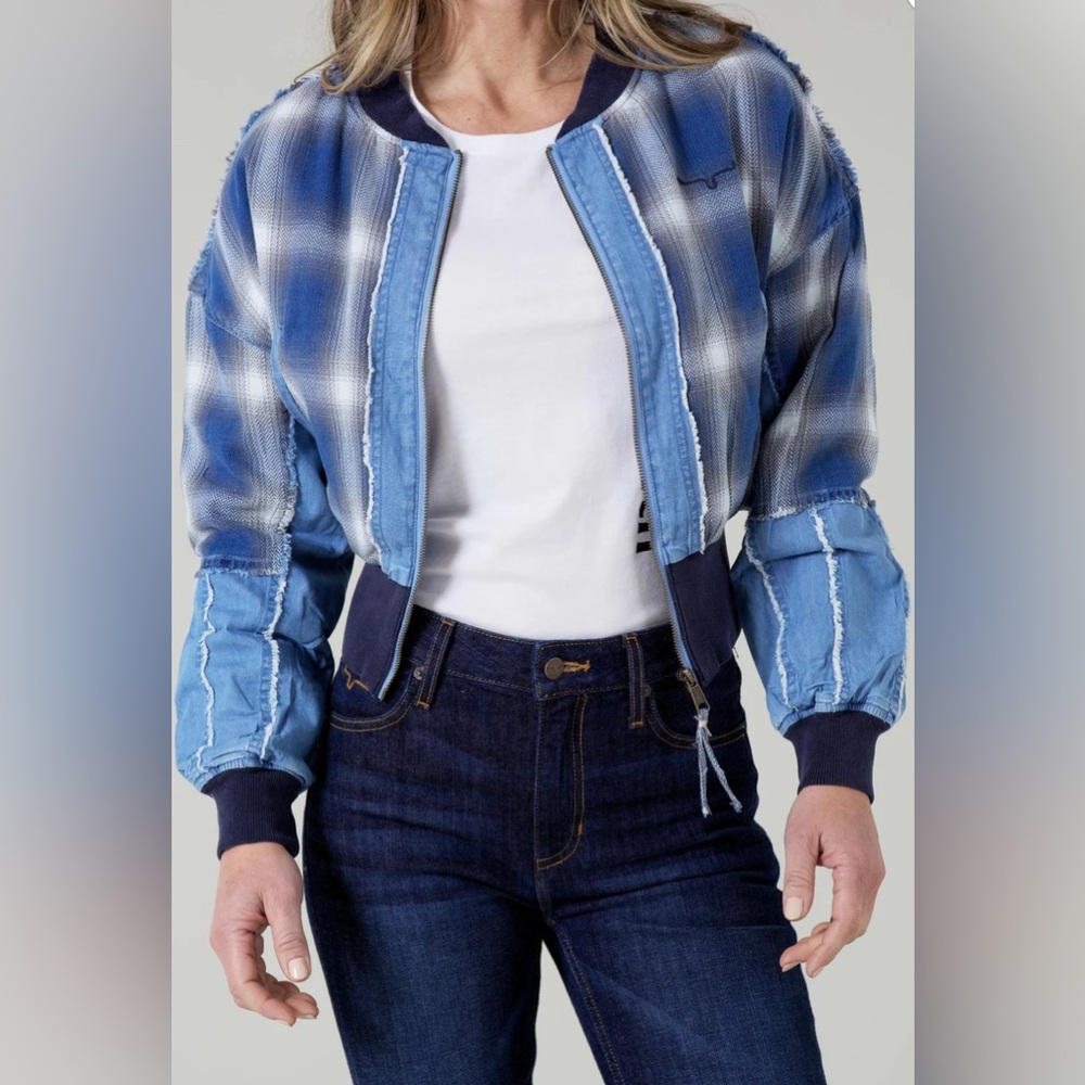 Brand new! Kimes Ranch Blue Belinda Bomber Jacket